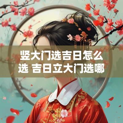 竖大门选吉日怎么选 吉日立大门选哪一天最好