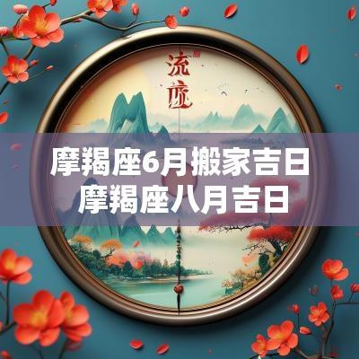 摩羯座6月搬家吉日 摩羯座八月吉日