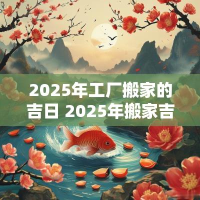 2025年工厂搬家的吉日 2025年搬家吉日吉时
