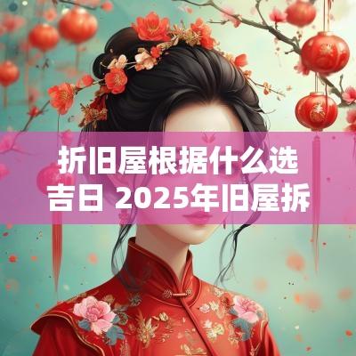 折旧屋根据什么选吉日 2025年旧屋拆除吉日