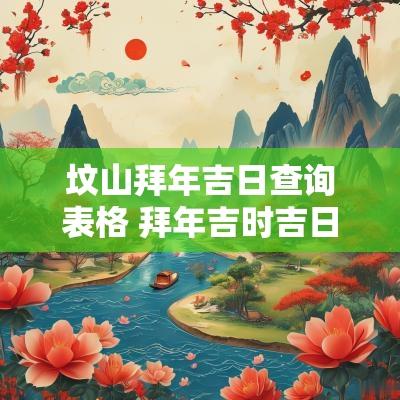 坟山拜年吉日查询表格 拜年吉时吉日查询表大全