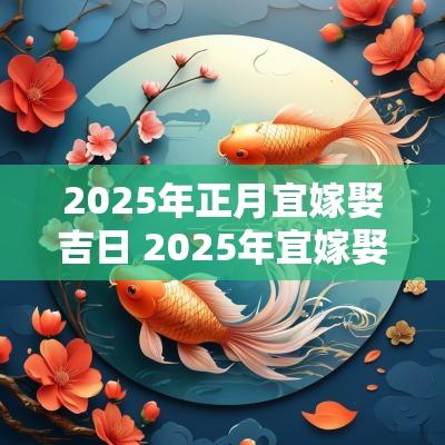 2025年正月宜嫁娶吉日 2025年宜嫁娶吉日