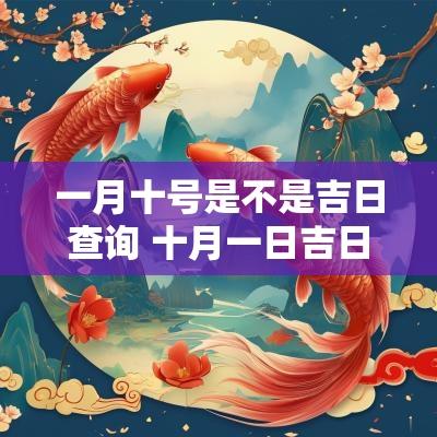一月十号是不是吉日查询 十月一日吉日查询