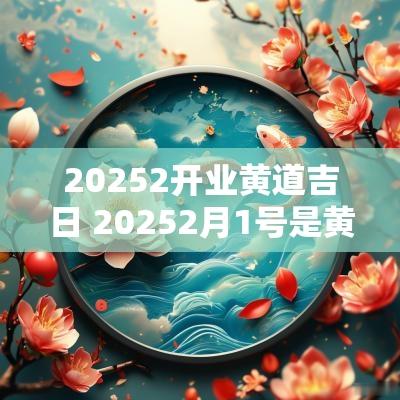 20252开业黄道吉日 20252月1号是黄道吉日吗