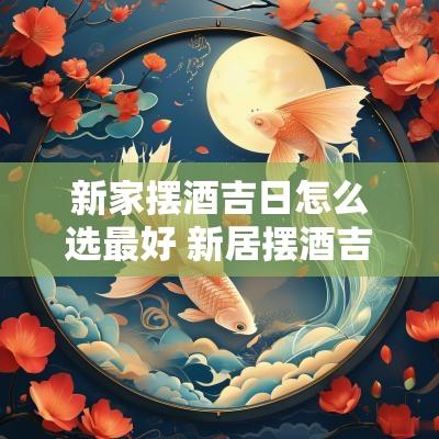 新家摆酒吉日怎么选最好 新居摆酒吉日一览表