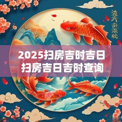 2025扫房吉时吉日 扫房吉日吉时查询2025