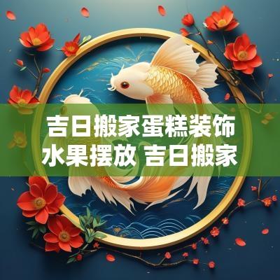 吉日搬家蛋糕装饰水果摆放 吉日搬家