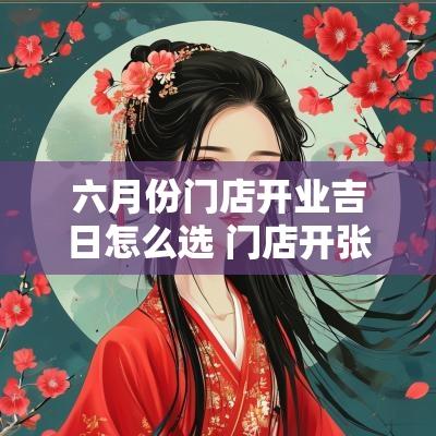 六月份门店开业吉日怎么选 门店开张黄道吉日2025