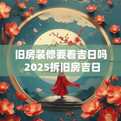 旧房装修要看吉日吗 2025拆旧房吉日