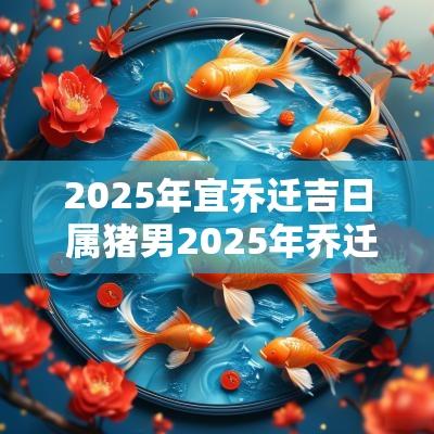 2025年宜乔迁吉日 属猪男2025年乔迁吉日