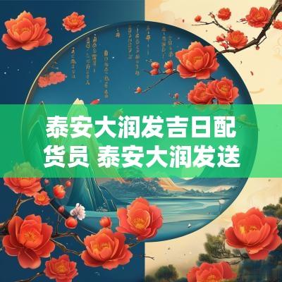 泰安大润发吉日配货员 泰安大润发送货员多少钱