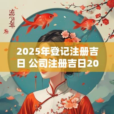 2025年登记注册吉日 公司注册吉日2025年