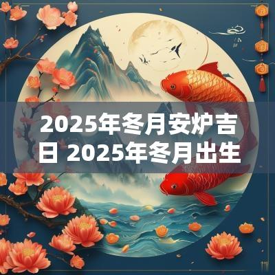 2025年冬月安炉吉日 2025年冬月出生吉日