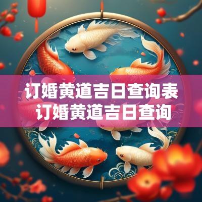 订婚黄道吉日查询表 订婚黄道吉日查询2025