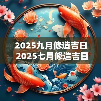 2025九月修造吉日 2025七月修造吉日