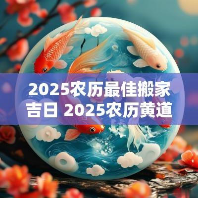 2025农历最佳搬家吉日 2025农历黄道吉日搬家