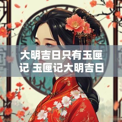 大明吉日只有玉匣记 玉匣记大明吉日速查表