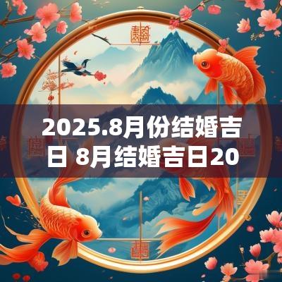 2025.8月份结婚吉日 8月结婚吉日2025