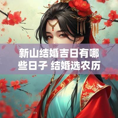 新山结婚吉日有哪些日子 结婚选农历什么日子好