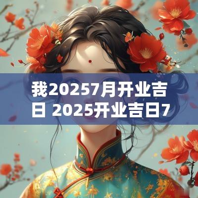 我20257月开业吉日 2025开业吉日7月