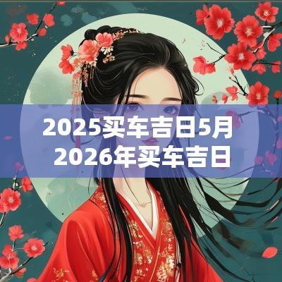 2025买车吉日5月 2026年买车吉日