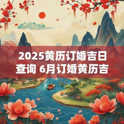 2025黄历订婚吉日查询 6月订婚黄历吉日查询