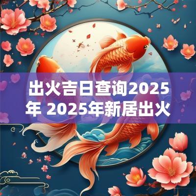 出火吉日查询2025年 2025年新居出火吉日