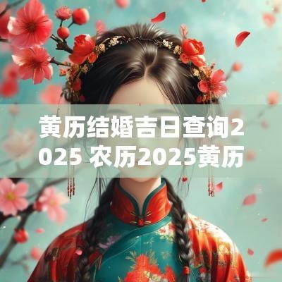 黄历结婚吉日查询2025 农历2025黄历吉日查询