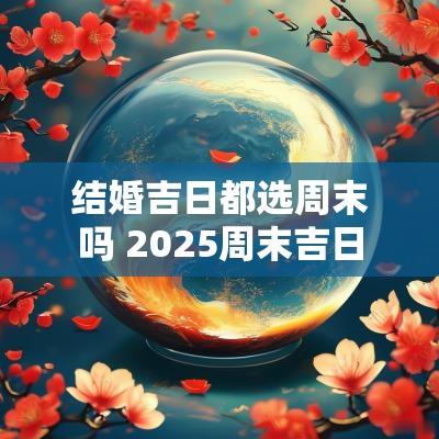 结婚吉日都选周末吗 2025周末吉日