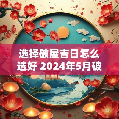 选择破屋吉日怎么选好 2025年5月破屋吉日