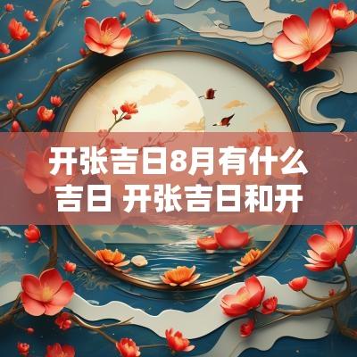 开张吉日8月有什么吉日 开张吉日和开业吉日的区别
