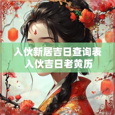 入伙新居吉日查询表 入伙吉日老黄历