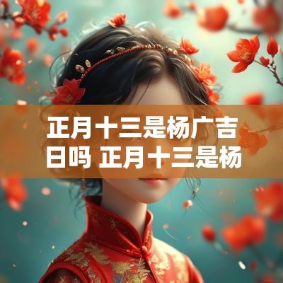 正月十三是杨广吉日吗 正月十三是杨广忌日吗