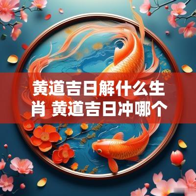 黄道吉日解什么生肖 黄道吉日冲哪个生肖