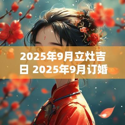 2025年9月立灶吉日 2025年9月订婚吉日