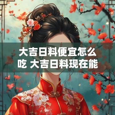大吉日料便宜怎么吃 大吉日料现在能吃吗