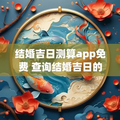结婚吉日测算app免费 查询结婚吉日的app