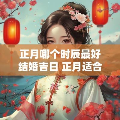 正月哪个时辰最好结婚吉日 正月适合结婚的好日子是哪几天呢