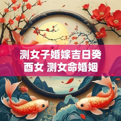 测女子婚嫁吉日癸酉女 测女命婚姻