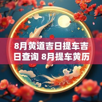 8月黄道吉日提车吉日查询 8月提车黄历吉日查询