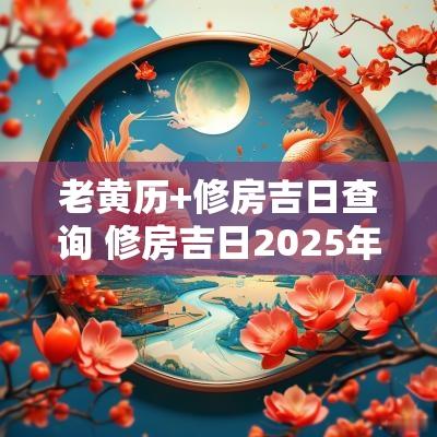老黄历+修房吉日查询 修房吉日2025年