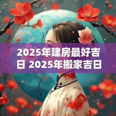 2025年建房最好吉日 2025年搬家吉日吉时