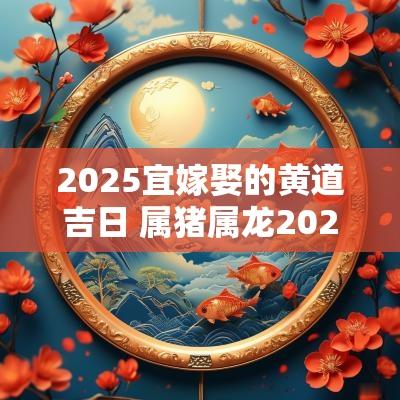 2025宜嫁娶的黄道吉日 属猪属龙2025嫁娶吉日