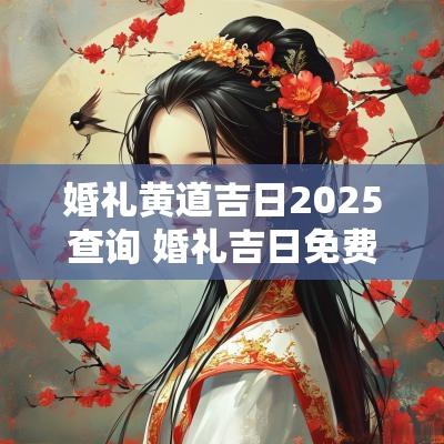 婚礼黄道吉日2025查询 婚礼吉日免费查询
