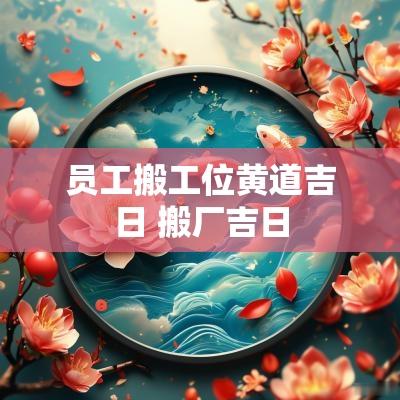 员工搬工位黄道吉日 搬厂吉日