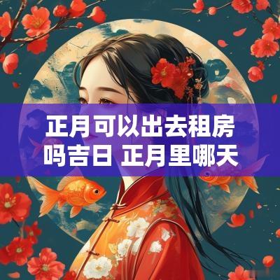 正月可以出去租房吗吉日 正月里哪天是最好的吉日