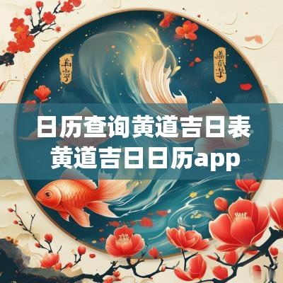 日历查询黄道吉日表 黄道吉日日历app