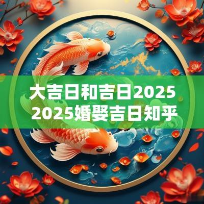 大吉日和吉日2025 2025婚娶吉日知乎