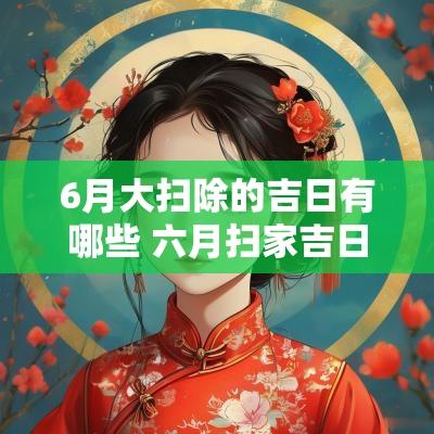 6月大扫除的吉日有哪些 六月扫家吉日