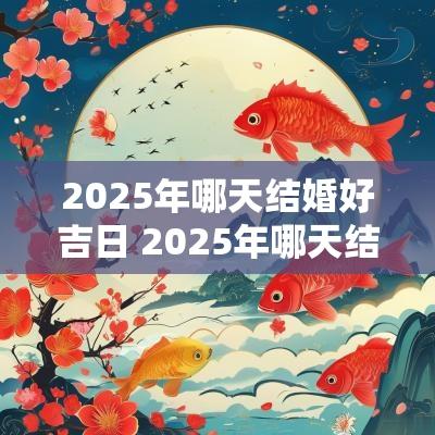 2025年哪天结婚好吉日 2025年哪天结婚最好